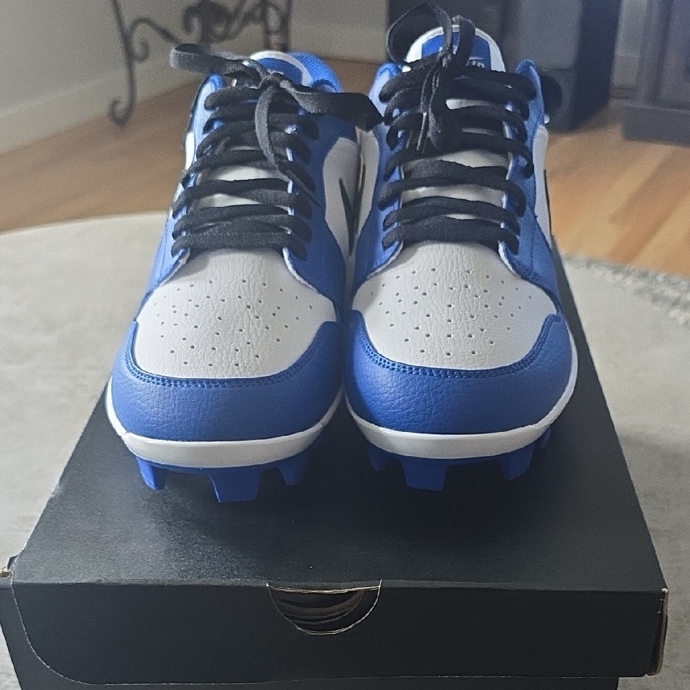 Jordan Blue and White Athletic Shoes